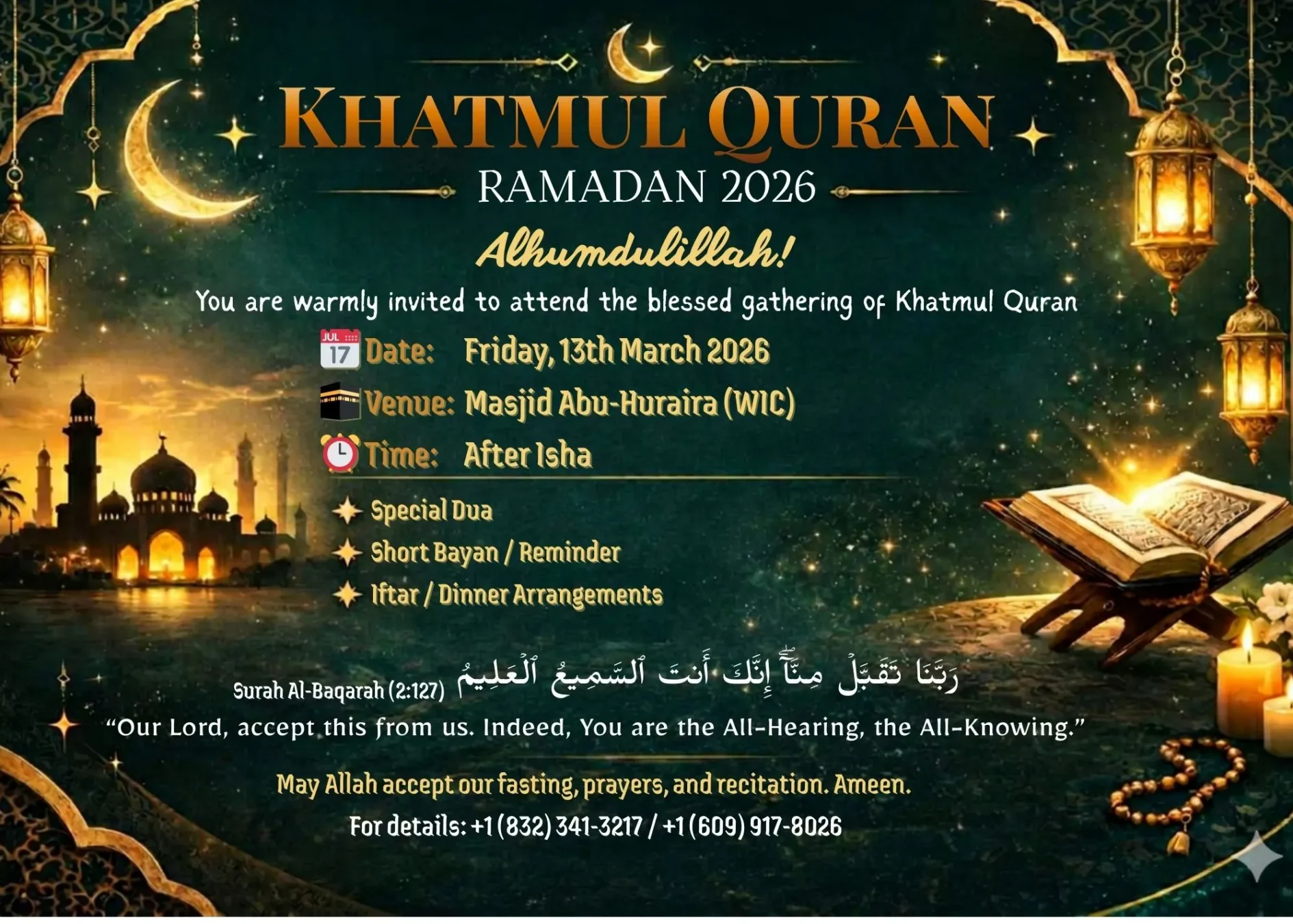 Khatmul Quran flyer