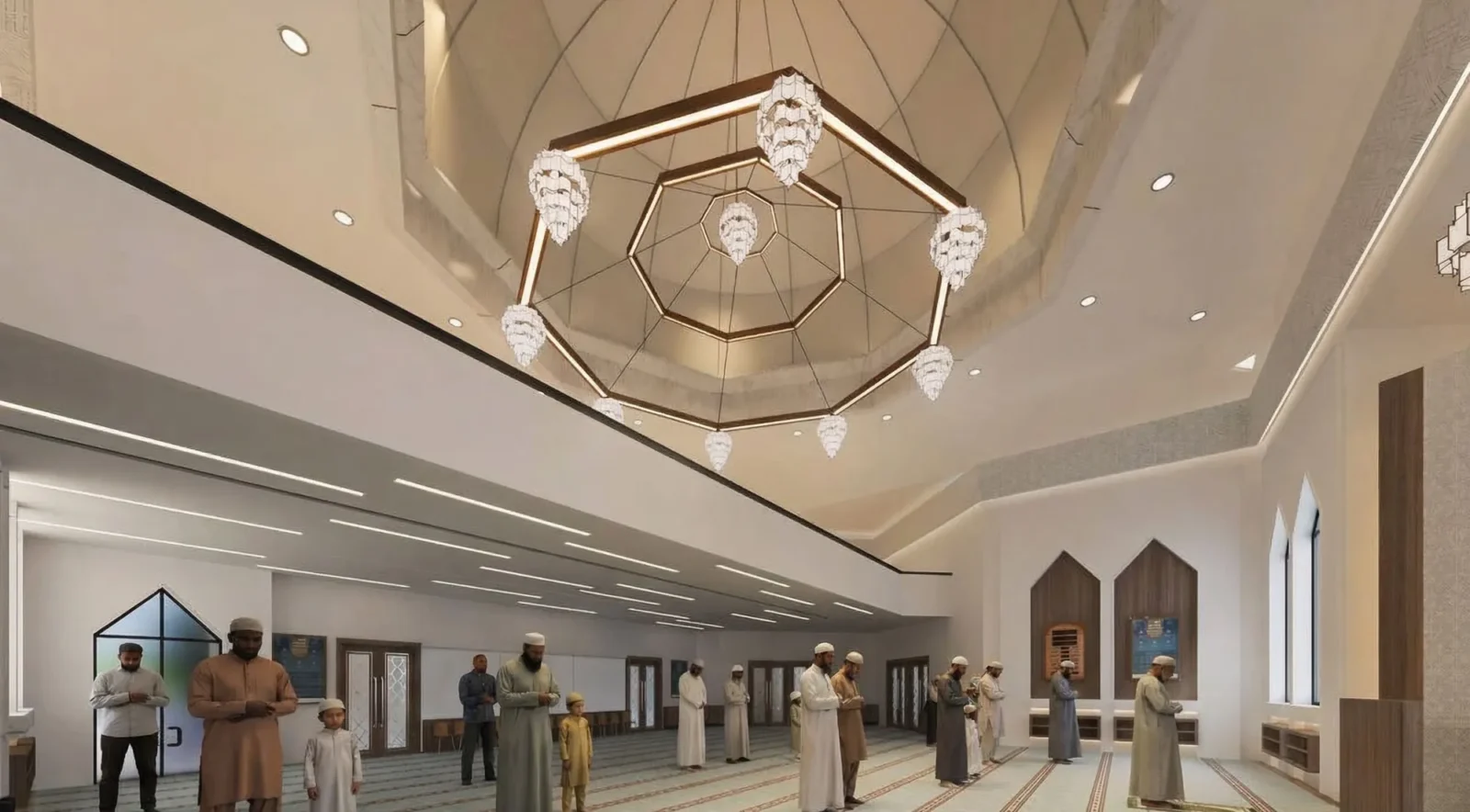 Rendering of the multipurpose hall