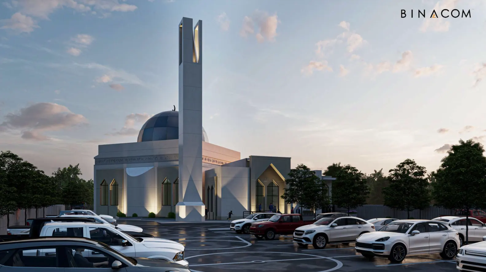 The new masjid at night