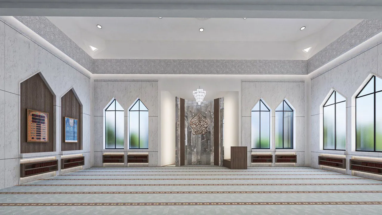 Rendering of the new main prayer hall
