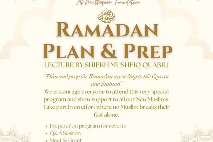 Ramadan Plan and Prep event flyer